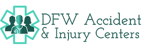 The DFW Accident & Injury Centers website header logo