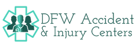 The DFW Accident & Injury Centers website sidebar logo